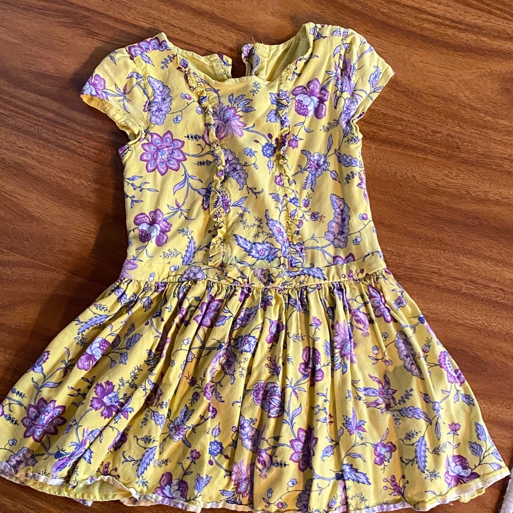 Janie and Jack Yellow Floral Kids Dress